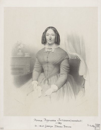 Porträt von Anna Agnesia Bruce-Schimmelpenninck von Wilhelmus Cornelis Chimaer van Oudendorp