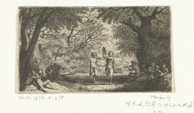 Feiernde Satyrn und Waldnymphen von Willem Basse
