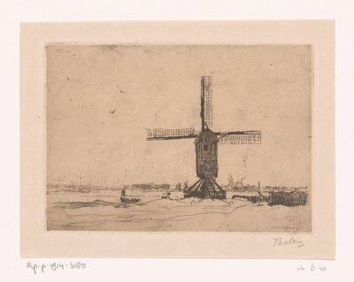 Doesburgermühle von Willem Bastiaan Tholen (signed by artist)