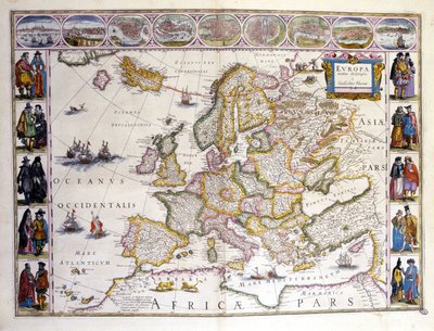 Karte von Europa. Atlas von William Blaeu (1571 - 1638). Amsterdam 1635 von Willem Blaeu