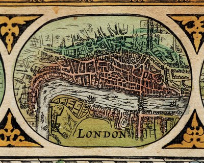 Darstellung der Stadt London (Detail) aus „The Theatre of the World“ von Willem Janszoon Blaeu von Willem Blaeu