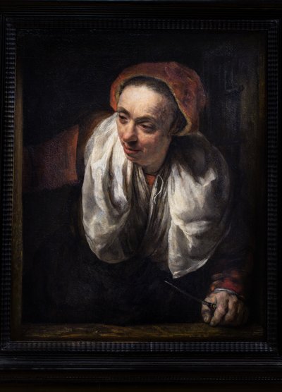 Alte Frau am Fenster von Willem Drost