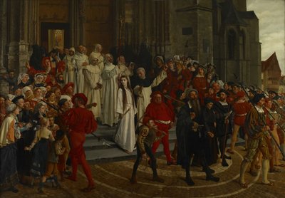 Eine Märtyrerin des 16. Jahrhunderts - Johanna Van Santhoven, 1883 von Willem Geets