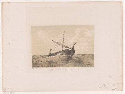Schiff, 9. Jahrhundert von Willem Jacob Hofdijk