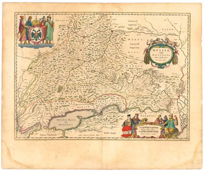 Karte von Russland aus: Theatrum Orbis Terrarum..., 1645 von Willem Janszoon Blaeu