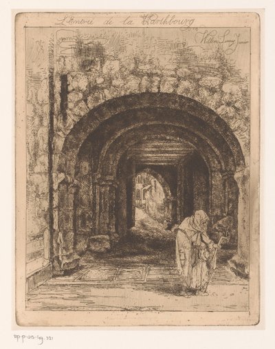 Eingangstor der Wartburg in Eisenach von Willem Linnig (II)