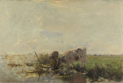 Kühe an einer Pfütze von Willem Maris