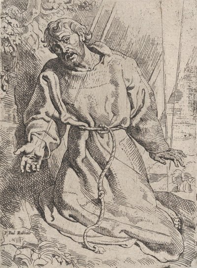 Der heilige Franziskus empfängt die Stigmata, ca. 1613-14 von Willem Pietersz. Buytewech