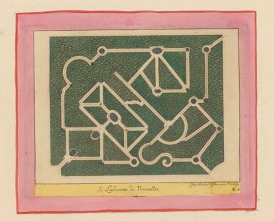 Grundriss des Labyrinths von Versailles von Willem Swidde