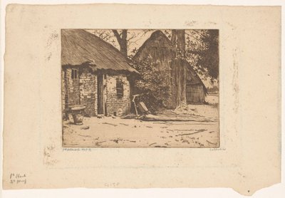 Bauernhof mit Scheune in Brabant von Willem Witsen (signed by artist)