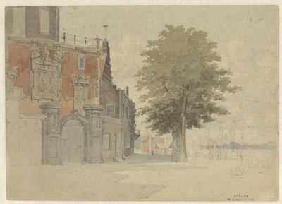 Die Groothoofdspoort in Dordrecht von Willem de Haas Hemken