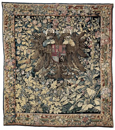Wandteppich mit den Wappen von Kaiser Karl V. von Willem de Pannemaker