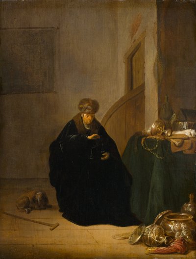 Der Goldwäger, ca. 1635-1640 von Willem de Poorter