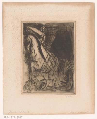 Sankt Georg und der Drache von Willem van Konijnenburg (signed by artist)