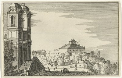 Trinità dei Monti in Rom von Willem van Nieulandt (II)