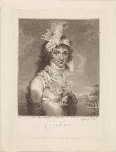 Porträt von Caroline Amalia Elisabeth von Braunschweig-Wolfenbüttel von Willem van Senus