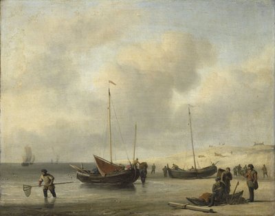 Fischerboote am Ufer von Willem van de Velde (II)