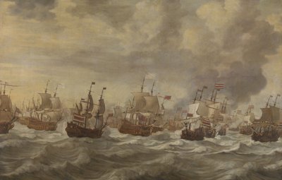 Episode aus der Vier-Tage-Seeschlacht im Juni 1666 von Willem van de Velde
