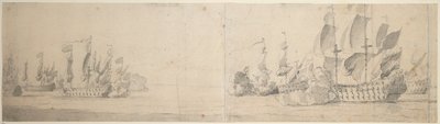 Strand und van Ghents Aktion von Willem van de the Elder Velde