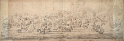 Die Schlacht von Lowestoft, 3.-13. Juni 1665, um 1674 von Willem van de the Elder Velde