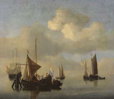 Seestück bei ruhigem Wetter von Willem van de Velde the Younger