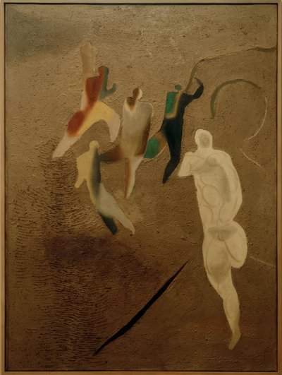 Fußballplatz von Willi Baumeister