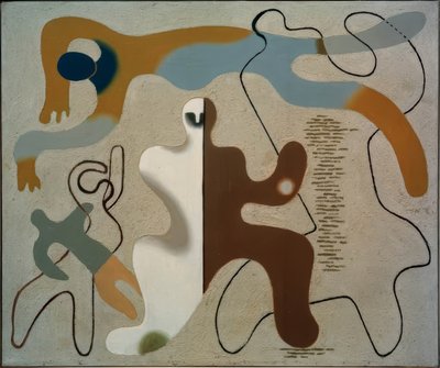 Schwimmer von Willi Baumeister