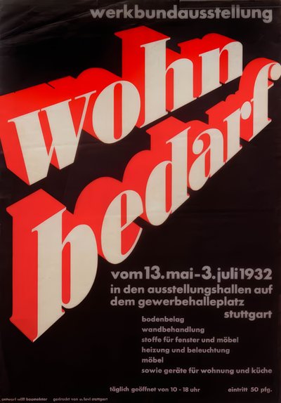 Werkbundausstellung Wohnbedarf von Willi Baumeister