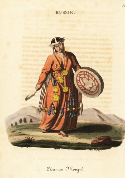 Weibliche Magierin oder Schamanin, mongolisches Volk von William (after) Alexander