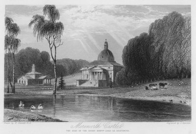 Mereworth Castle, der Sitz von Lord Le Despencer von William (after) Daniell