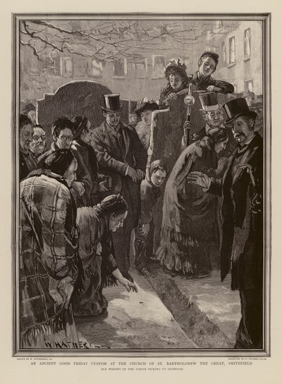 Karfreitag in der Kirche St. Bartholomäus der Große, Smithfield von William (after) Hatherell