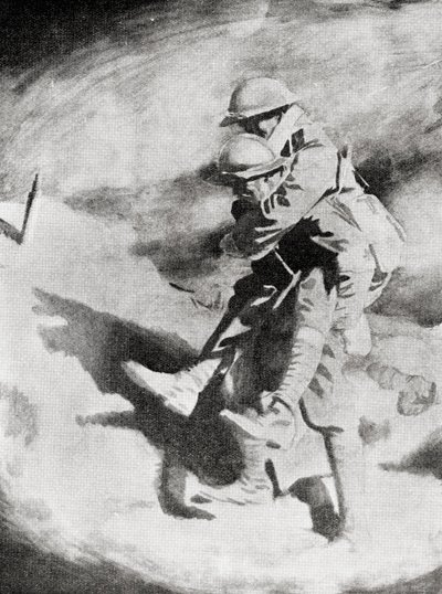 Poilu und Tommy nach dem Gemälde von Sir William Orpen von William (after) Orpen