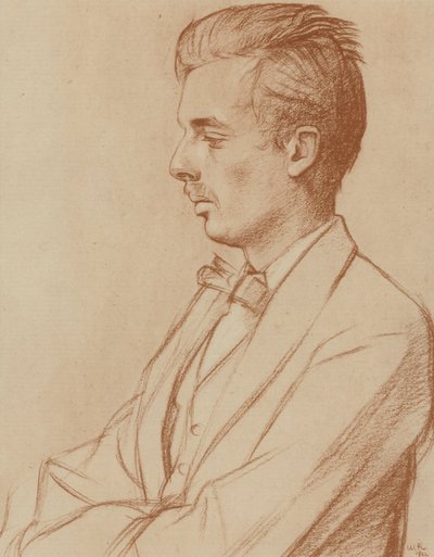 Aldous Huxley (Lithografie) von William (after) Rothenstein