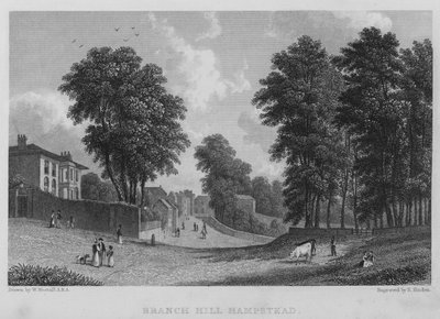 Branch Hill, Hampstead von William (after) Westall