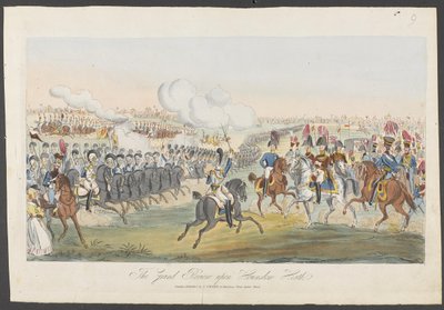 Die große Parade auf Hounslow Heath von William (attr. to) Heath