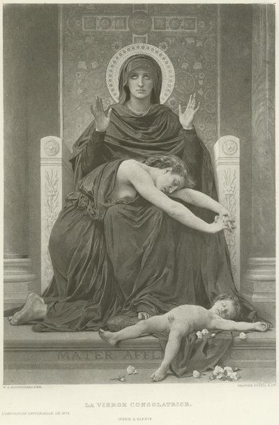La Vierge Consolatrice (Gravur) von William Adolphe Bouguereau