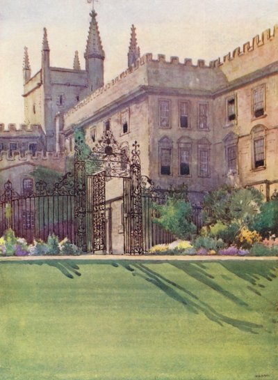 New College vom Garten von William Ainsworth Wildman