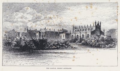 Das Schloss, Bischof Auckland (Stich) von William Alexander Ansted