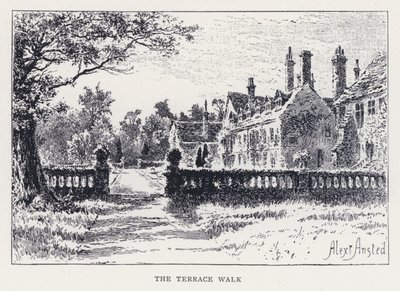 Der Terrassengang (Stich) von William Alexander Ansted
