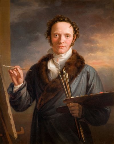 Selbstporträt des Künstlers, 1813-14 von William Armfield Hobday