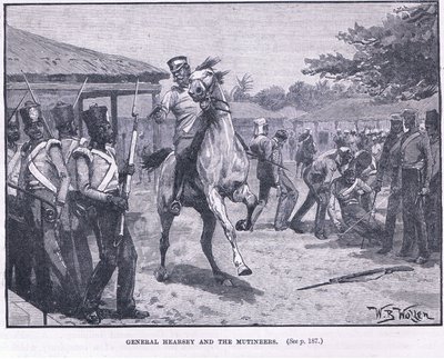 General Hearsay und die Meuterer 1857 n. Chr. von William Barnes Wollen