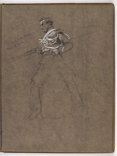 Studie für das Ölgemälde von William Barns Wollen, 