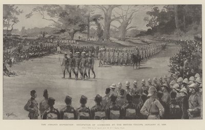 Die Ashanti-Expedition, Besetzung von Coomassie durch die britischen Truppen, 17. Januar 1896 von William Barnes Wollen