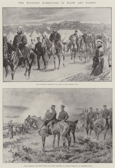 Die Militärmanöver in Wilts und Dorset von William Barnes Wollen
