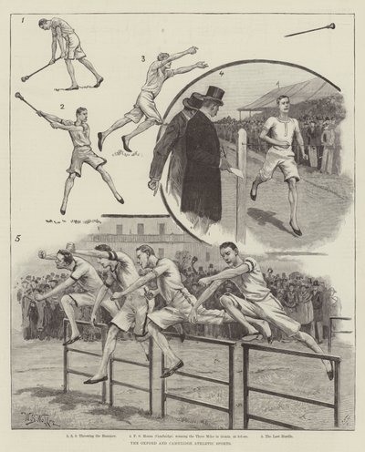 Die Oxford und Cambridge Leichtathletik-Sportarten von William Barnes Wollen