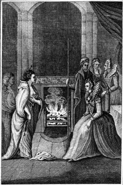 Grana Uile wird Königin Elizabeth vorgestellt, Illustration aus 
