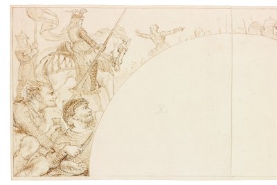 Skizze für Wandgemälde in Wallington Hall von William Bell Scott