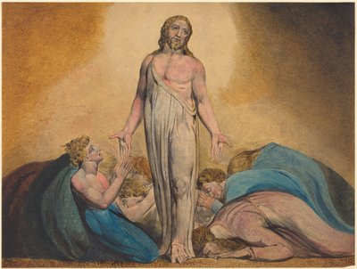 Christus erscheint seinen Jüngern nach der Auferstehung, ca. 1795 von William Blake
