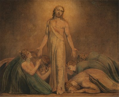 Christus erscheint den Aposteln nach der Auferstehung von William Blake