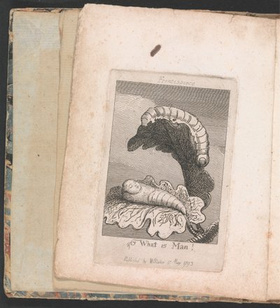 Für Kinder. Die Tore des Paradieses, Tafel 1, Frontispiz, Was ist der Mensch! von William Blake